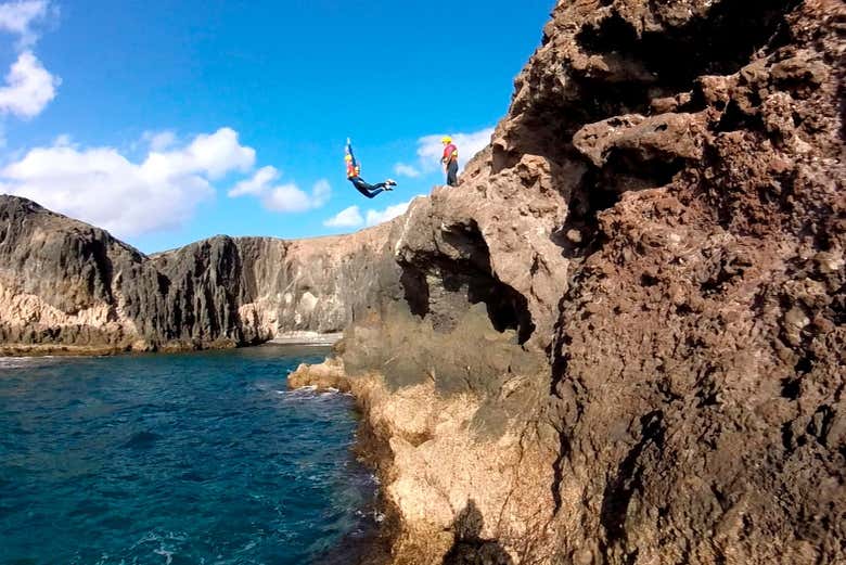 Coasteering on Papagayo Beach